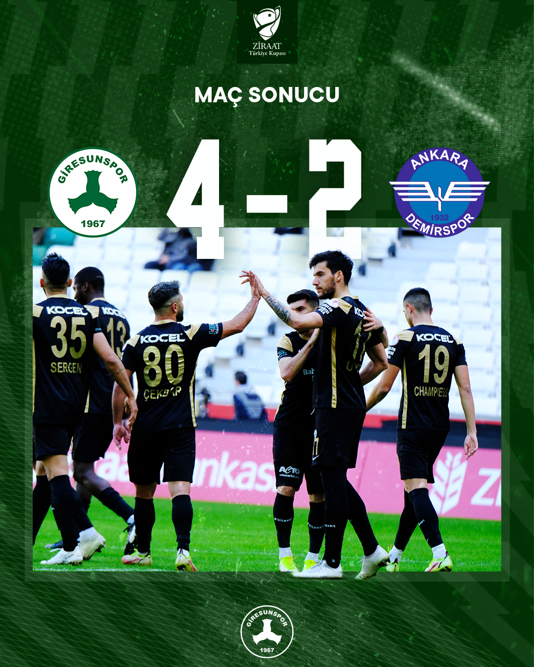 Giresunspor 5. Tura Yükseldi