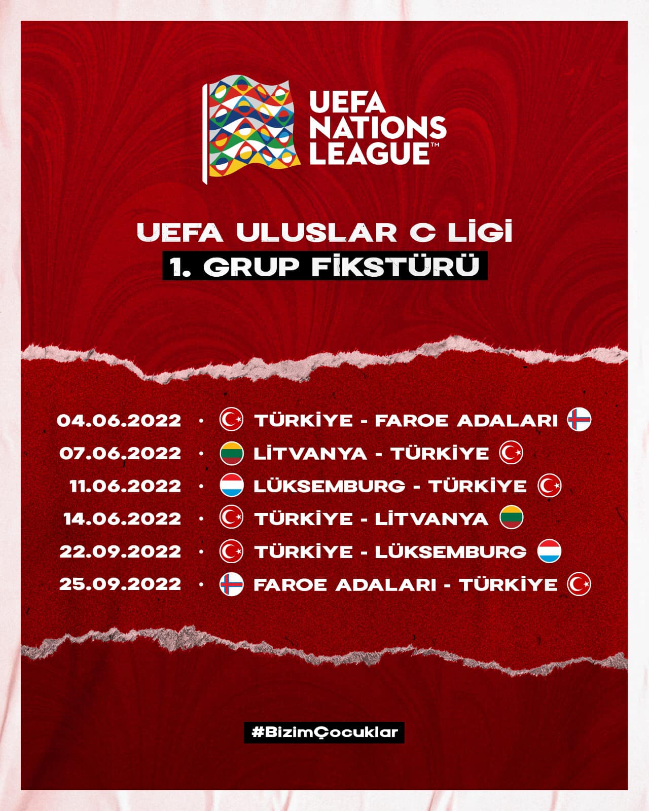 A Milli Takım’ın UEFA Uluslar Ligi Fikstürü Belli Oldu