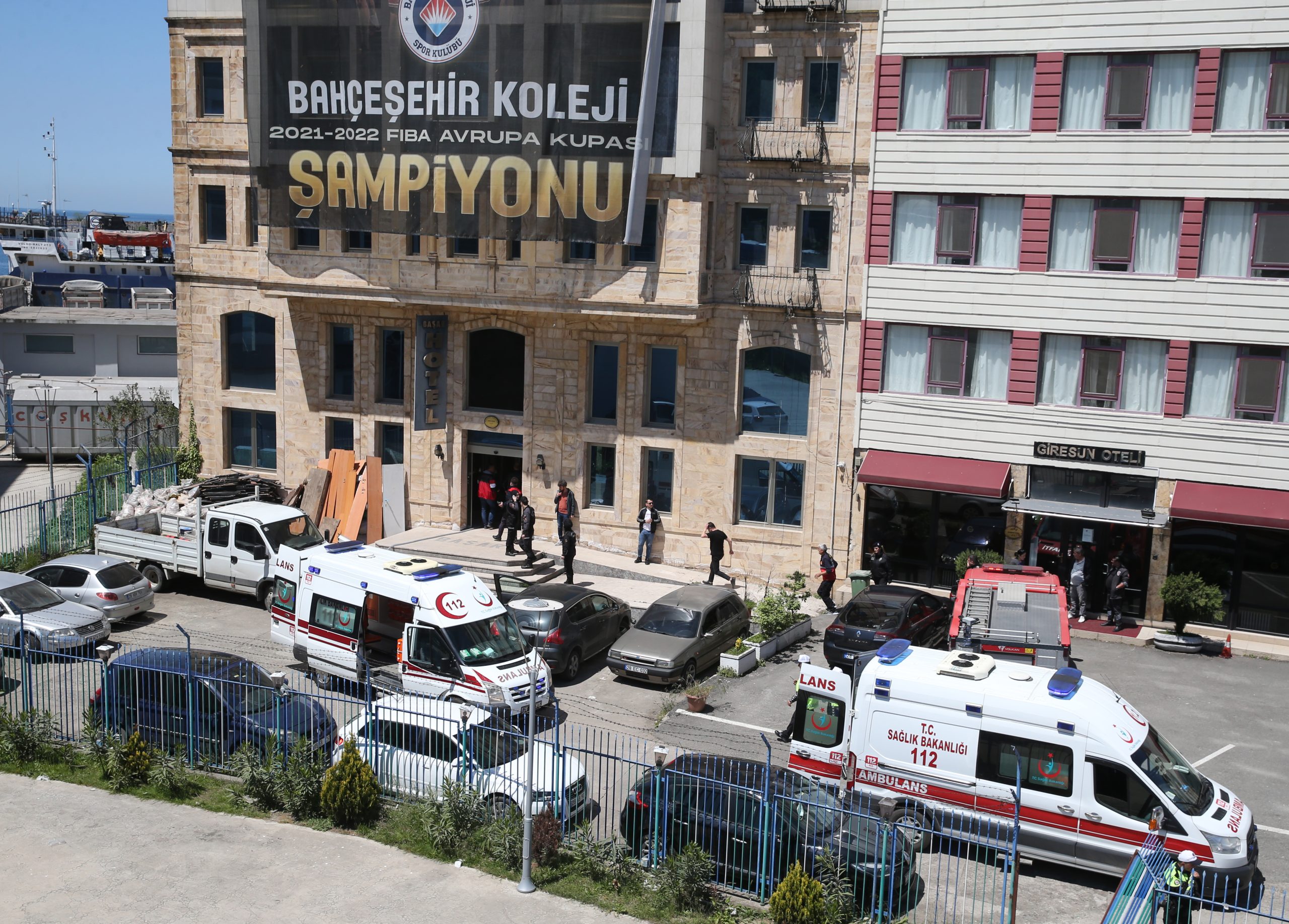 Giresun’da Tadilat Yapılan Otelde Asansör Boşluğunda Çalışan İşçilerin Üzerine Asansör Düştü