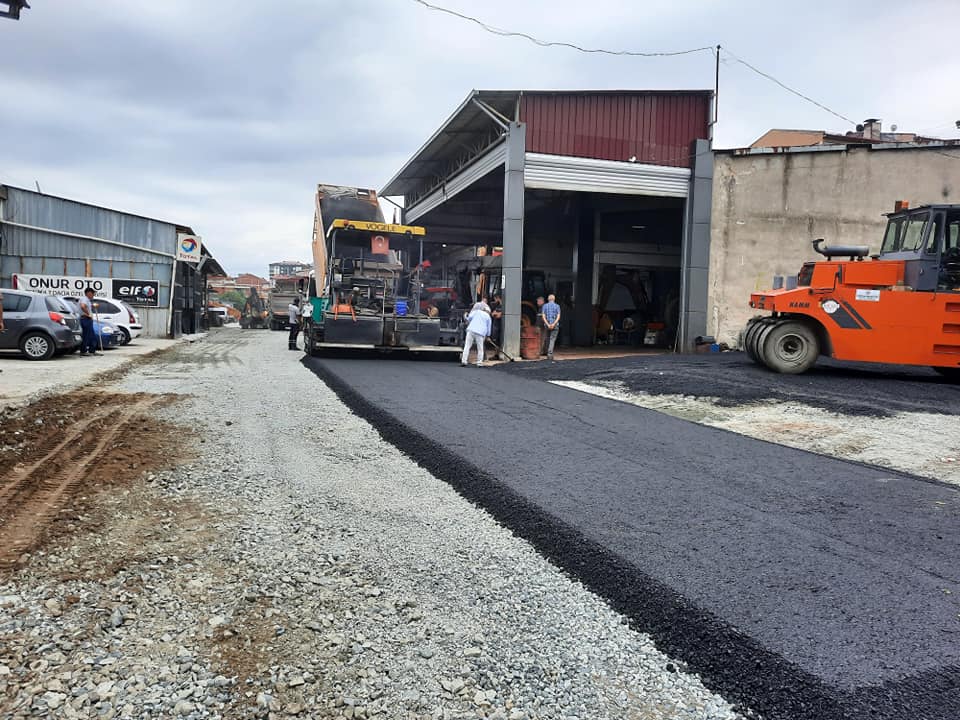 Bulancak Sanayi Sitesinde 2. Etap Asfaltlama Başladı