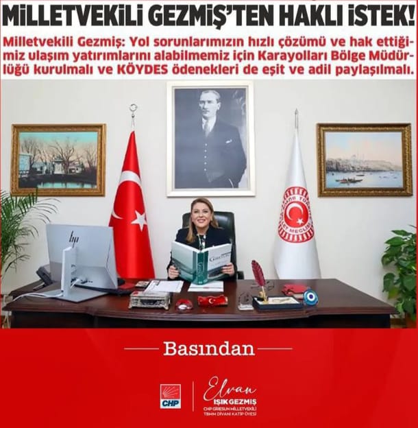 MİLLETVEKİLİ GEZMİŞ’TEN HAKLI İSTEK!