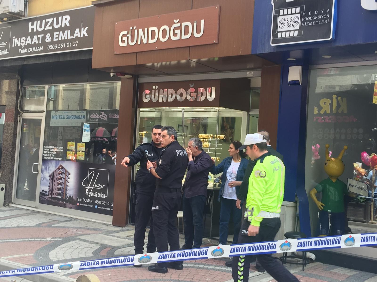 GİRESUN BULANCAK’TA KUYUMCUDA  SİLAHLI SOYGUN
