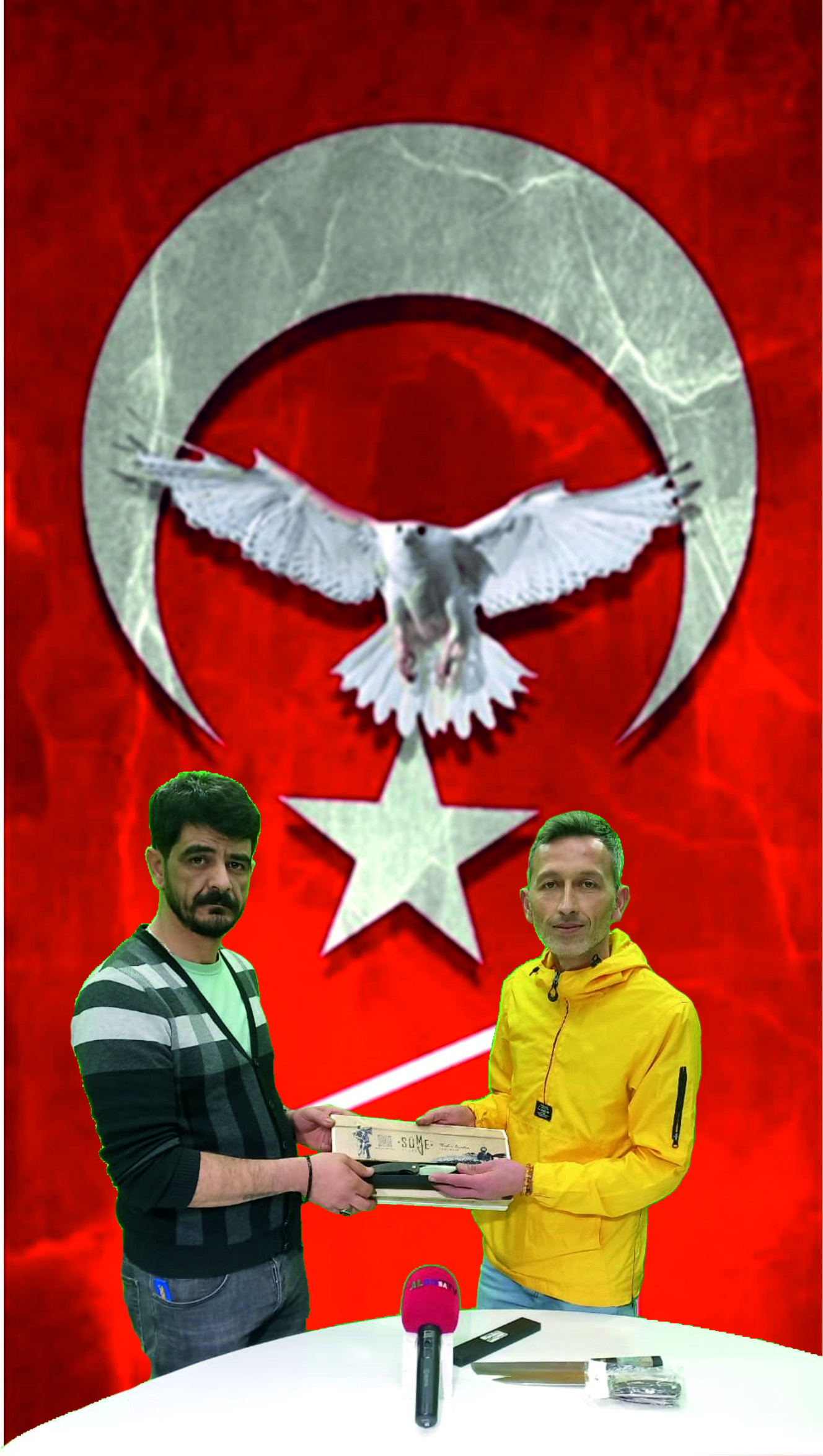 KUYUMCU HIRSIZLIĞINDAKİ KAHRAMANA BIÇAK HEDİYE ETTİ
