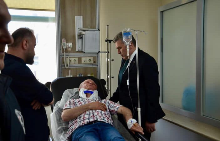 GASP EDİLEN TAKSİCİNİN HASTANEDE TEDAVİSİ SÜRÜYOR