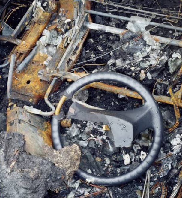 YANMIŞ ARAÇTAKİ KAYIP ŞAHIS ÖLÜ BULUNDU