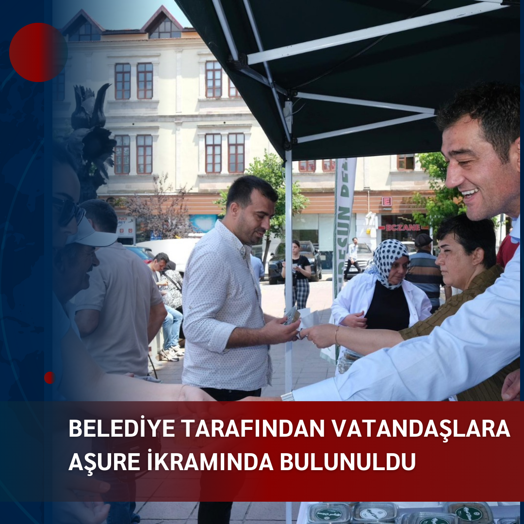 GİRESUN BELEDİYESİ TARAFINDAN VATANDAŞLARA AŞURE İKRAMINDA BULUNULDU