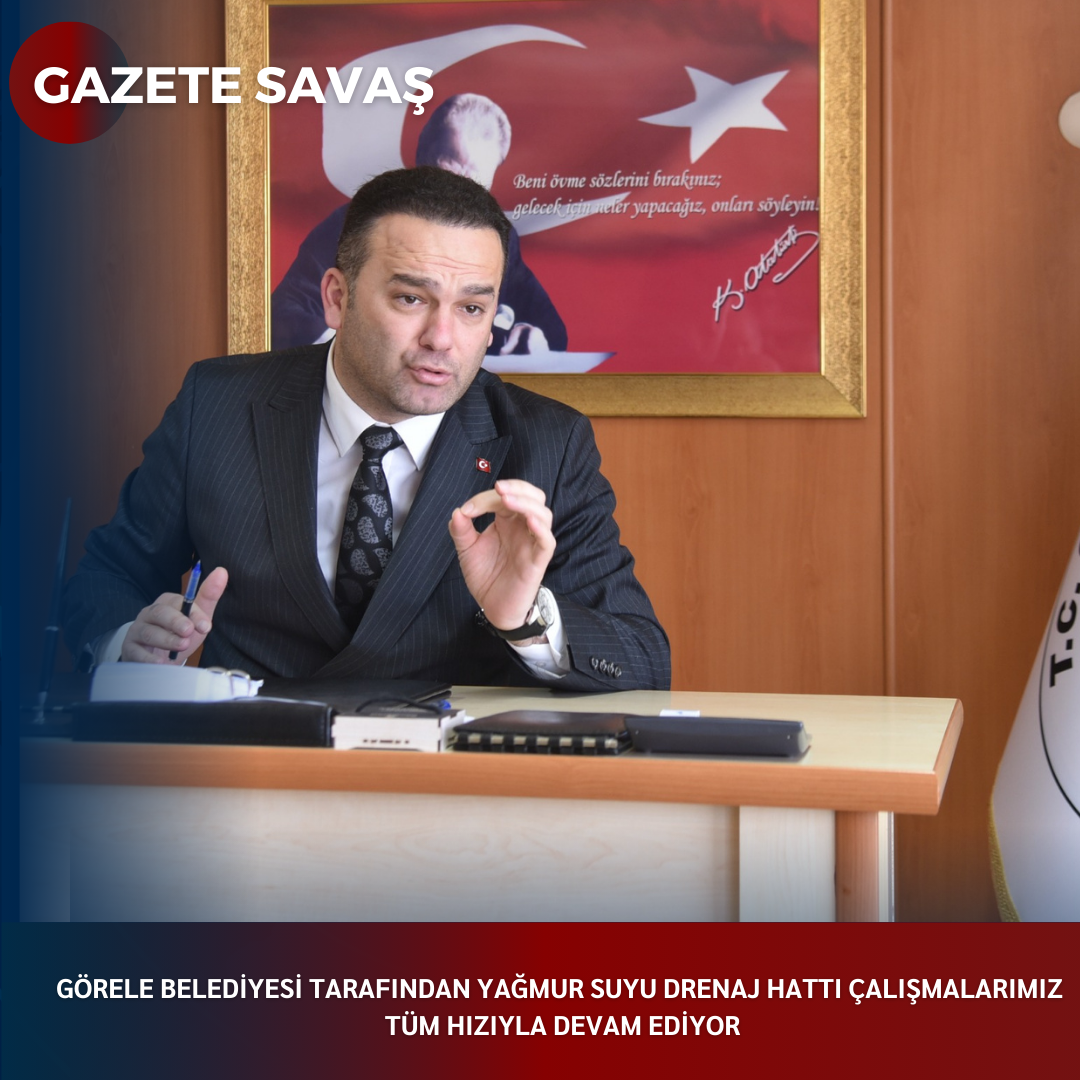 GÖRELE BELEDİYESİ TARAFINDAN YAĞMUR SUYU DRENAJ HATTI ÇALIŞMALARIMIZ TÜM HIZIYLA DEVAM EDİYOR.