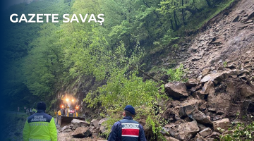 BAHÇELİ KÖYÜ’nde TOPRAK KAYMASI: BULANCAK-KOVANLIK YOLU GEÇİCİ OLARAK TRAFİĞE KAPANDI