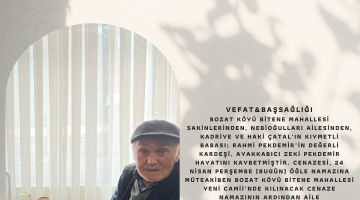 ZEKİ PEKDEMİR HAYATINI KAYBETTİ