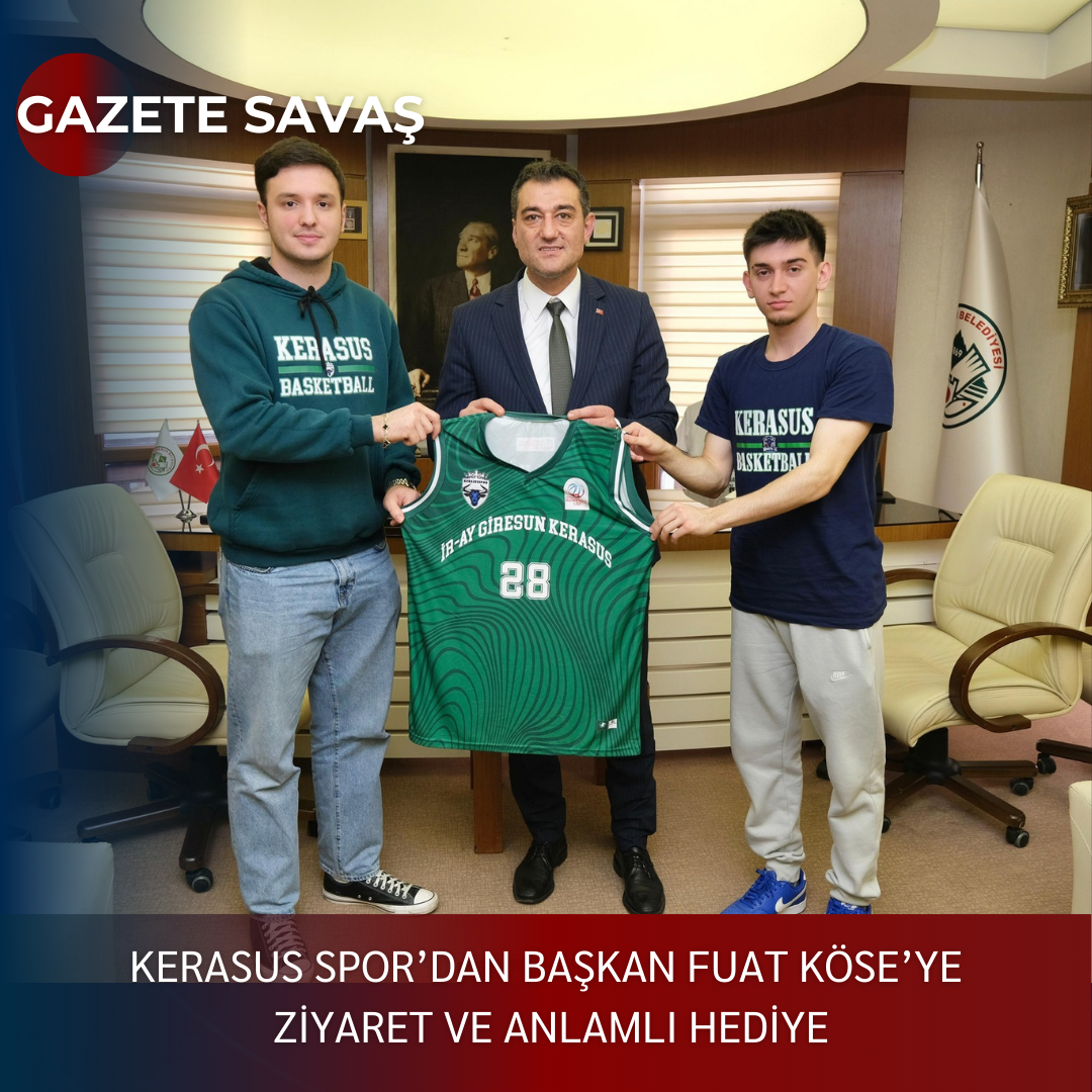Kerasus Spor’dan Başkan Fuat Köse’ye Ziyaret ve Anlamlı Hediye