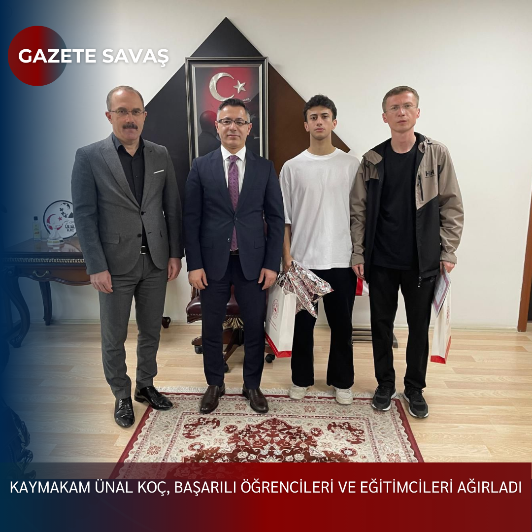 KAYMAKAM ÜNAL KOÇ,  HEM BAŞARIYI HEM ESNAFI KUTLADI