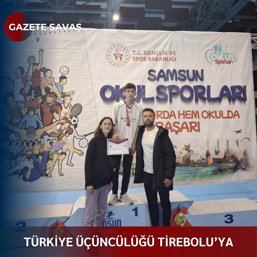 Türkiye Üçüncülüğü Tirebolu’ya