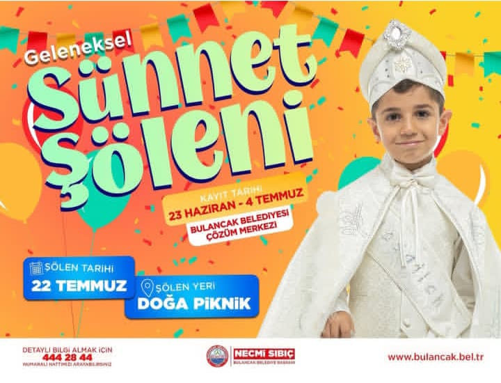 BULANCAK BELEDİYESİ’nden AİLELERE ÇAĞRI: SÜNNET ŞÖLENİ BAŞVURULARI BAŞLADI