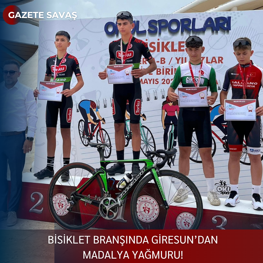 Bisiklet Branşında Giresun’dan Madalya Yağmuru!