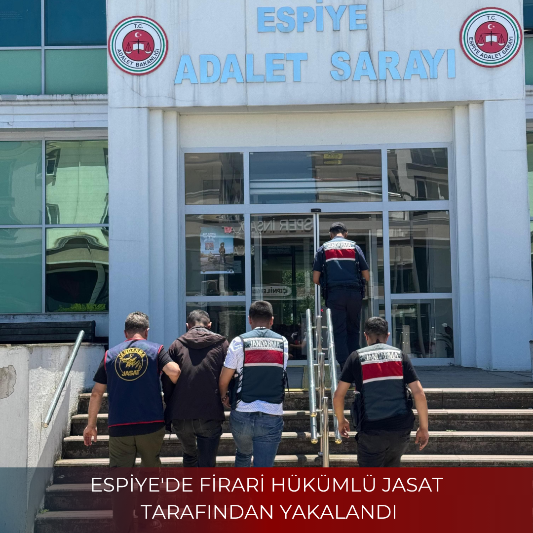 ESPİYE’DE FİRARİ HÜKÜMLÜ JASAT TARAFINDAN YAKALANDI
