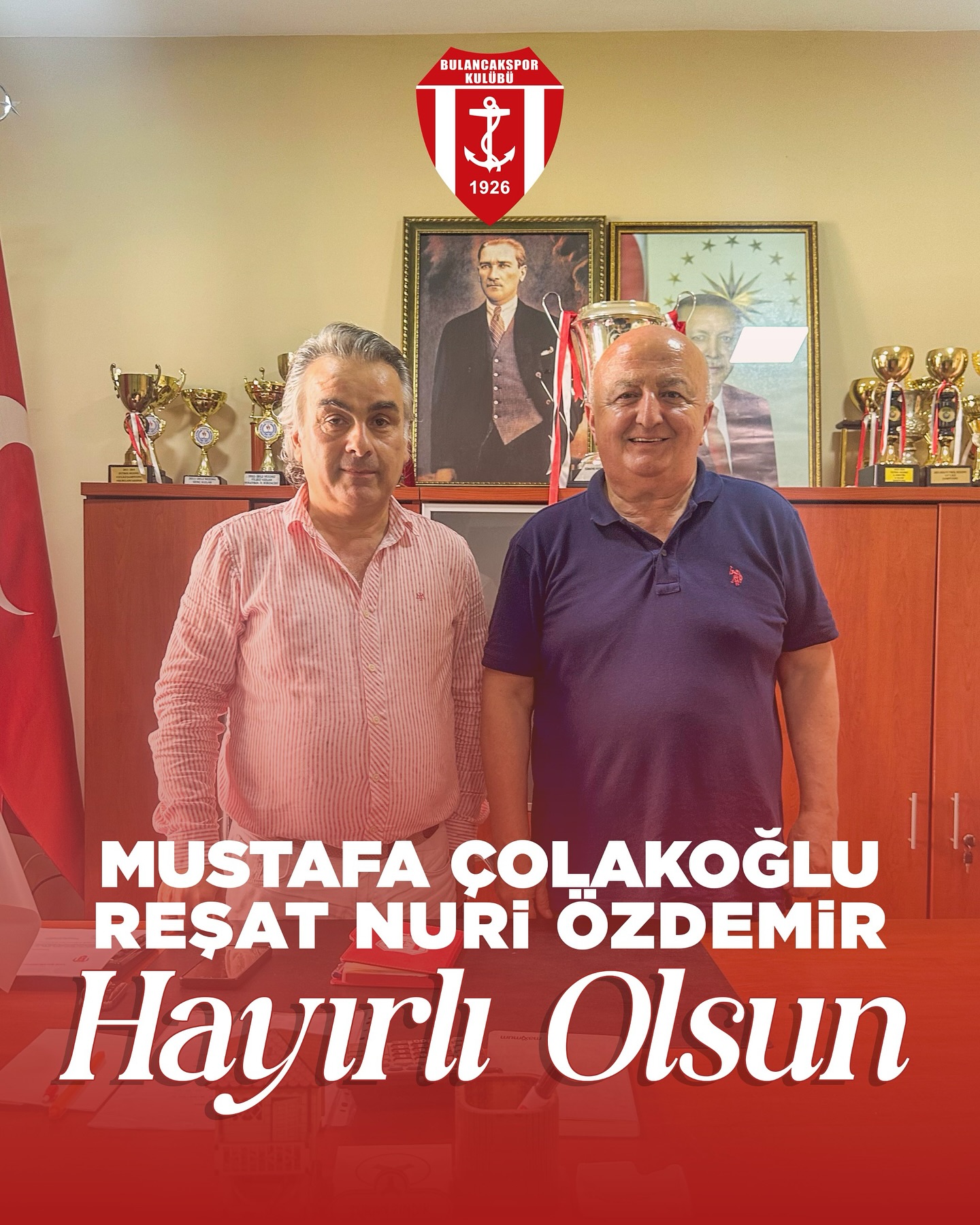 1926 BULANCAKSPOR’DA YENİ DÖNEM BAŞLADI