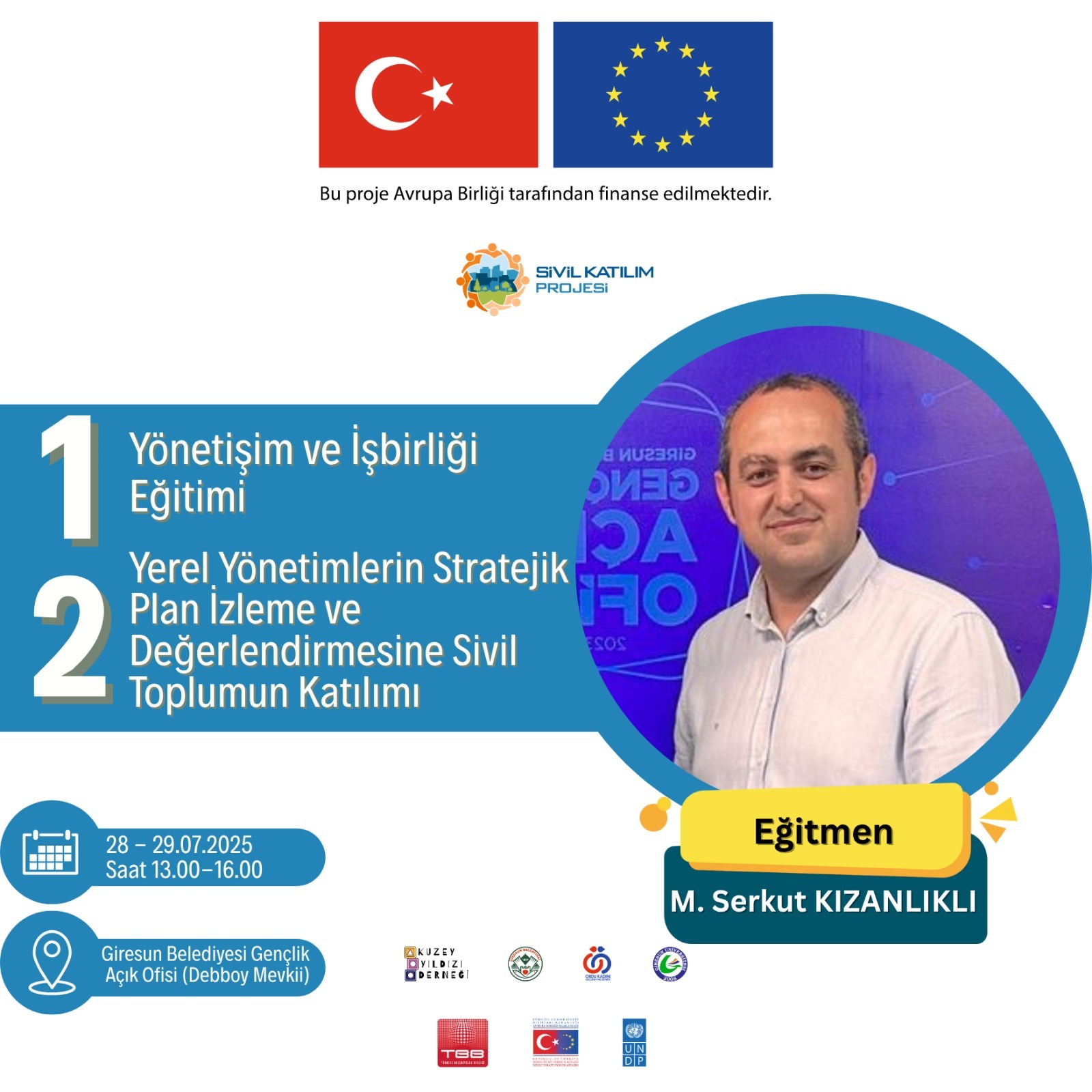 SİVİL KATILIM PROJESİ EĞİTİMİ DÜZENLENECEK