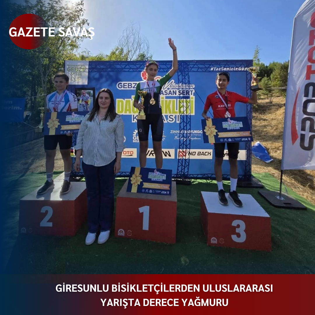 Giresunlu Bisikletçilerden Uluslararası Yarışta Derece Yağmuru