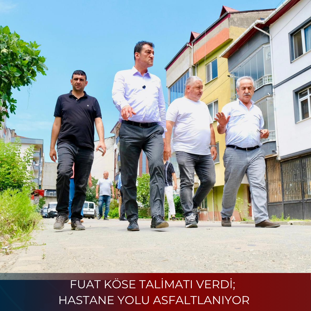 FUAT KÖSE TALİMATI VERDİ; HASTANE YOLU ASFALTLANIYOR