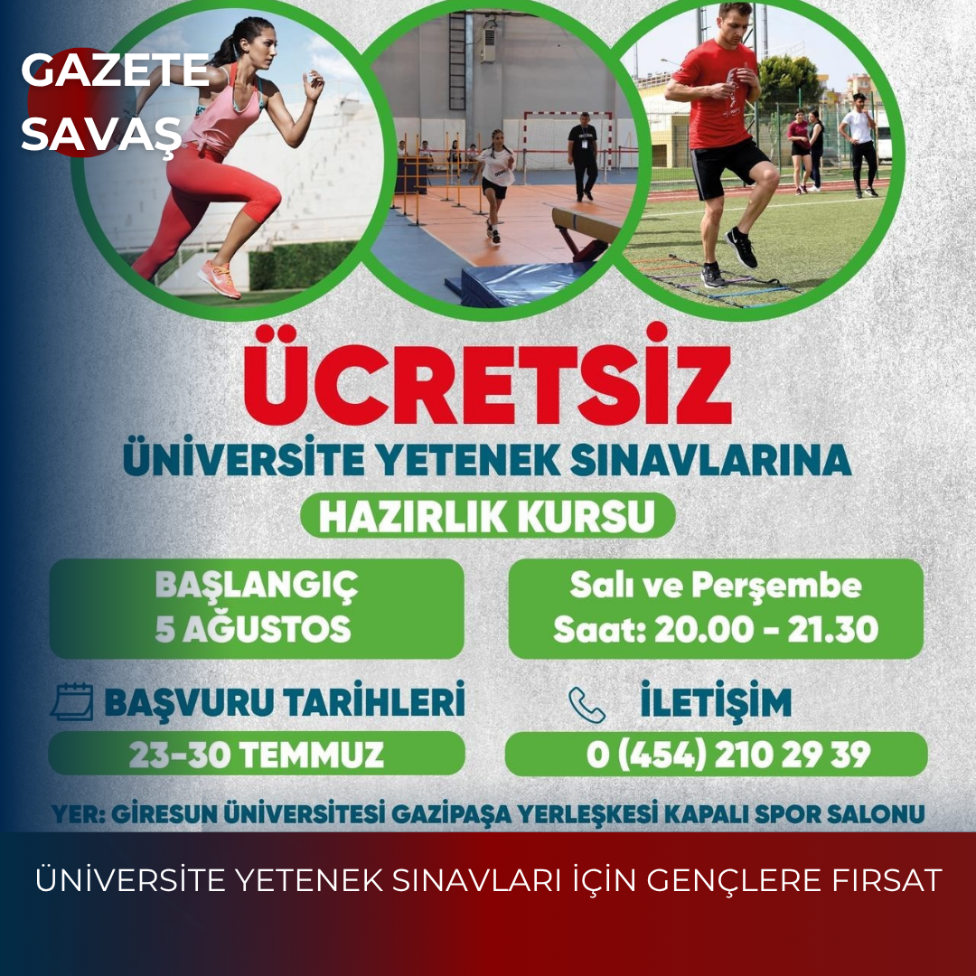 ÜNİVERSİTE YETENEK SINAVLARI İÇİN GENÇLERE FIRSAT