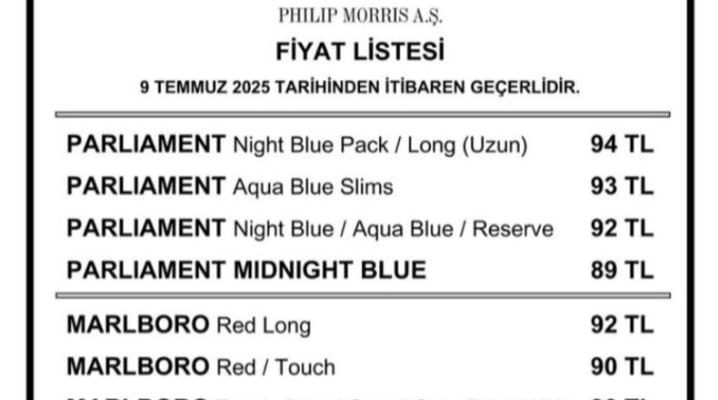 SİGARA FİYATLARINA ZAM GELDİ: İŞTE YENİ TARİFE
