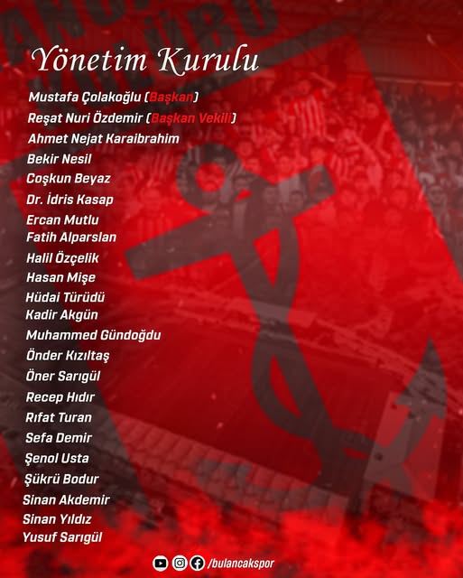 Bulancakspor’un 2025-2026 Sezonu Yönetimi Belli Oldu