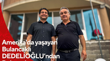 Amerika’da yaşayan Bulancaklı DEDELİOĞLU’ndan Bulancakspor’un destek ziyareti!