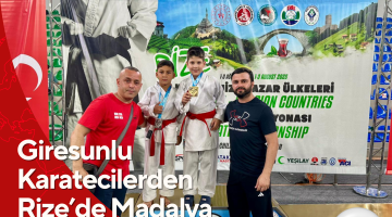 Giresunlu Karatecilerden Rize’de Madalya Yağmuru!