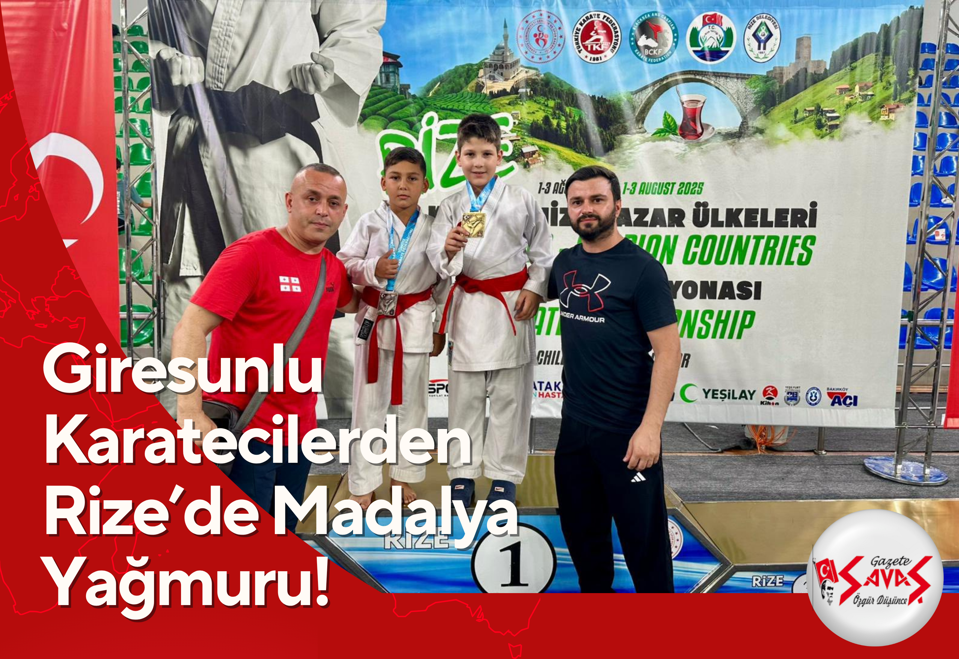 Giresunlu Karatecilerden Rize’de Madalya Yağmuru!