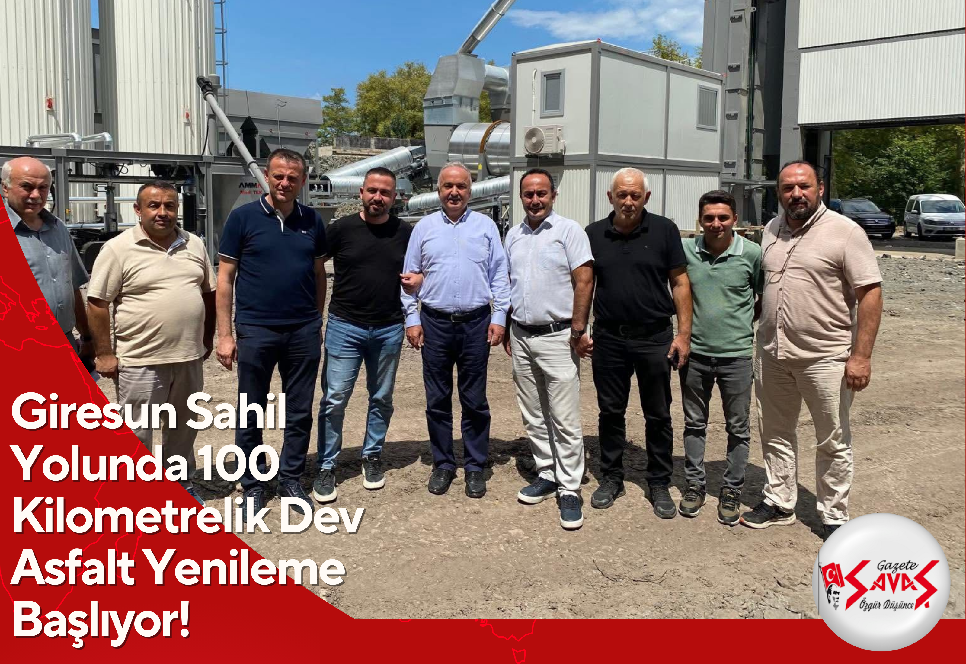 Giresun Sahil Yolunda 100 Kilometrelik Dev Asfalt Yenileme Başlıyor!