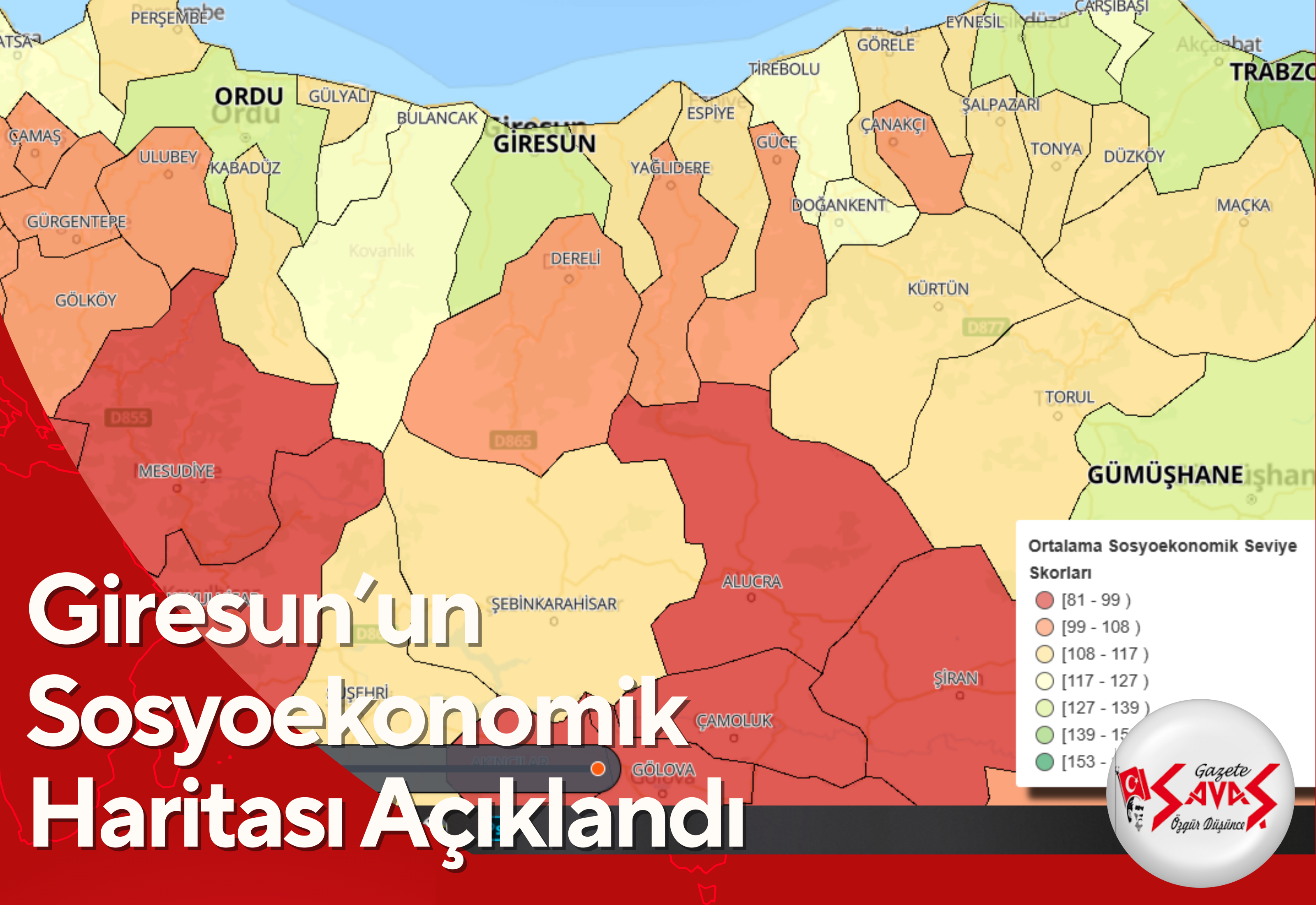 Giresun’un Sosyoekonomik Haritası Açıklandı