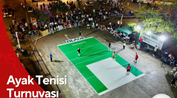 Ayak Tenisi Turnuvası Başladı