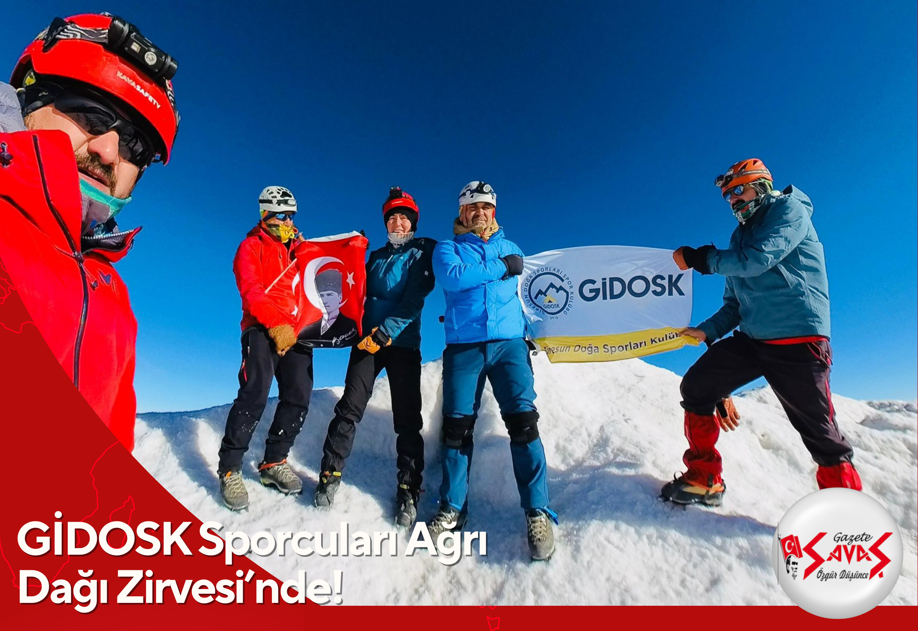 GİDOSK Sporcuları Ağrı Dağı Zirvesi’nde!