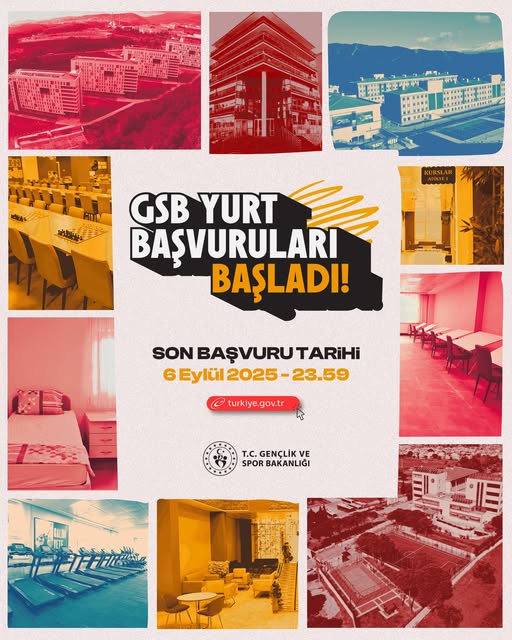 GSB Yurt Başvuruları Başladı
