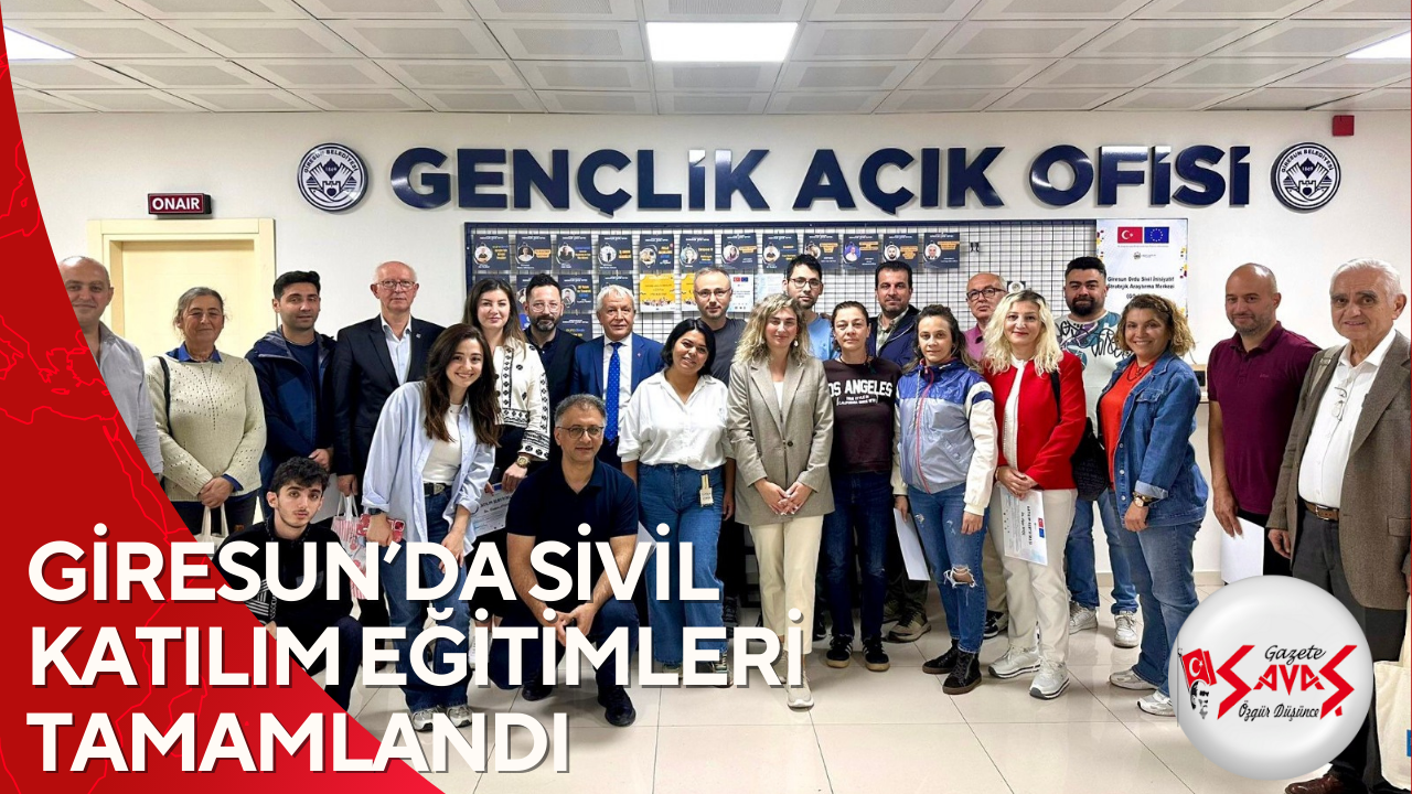 GİRESUN’DA SİVİL KATILIM EĞİTİMLERİ TAMAMLANDI