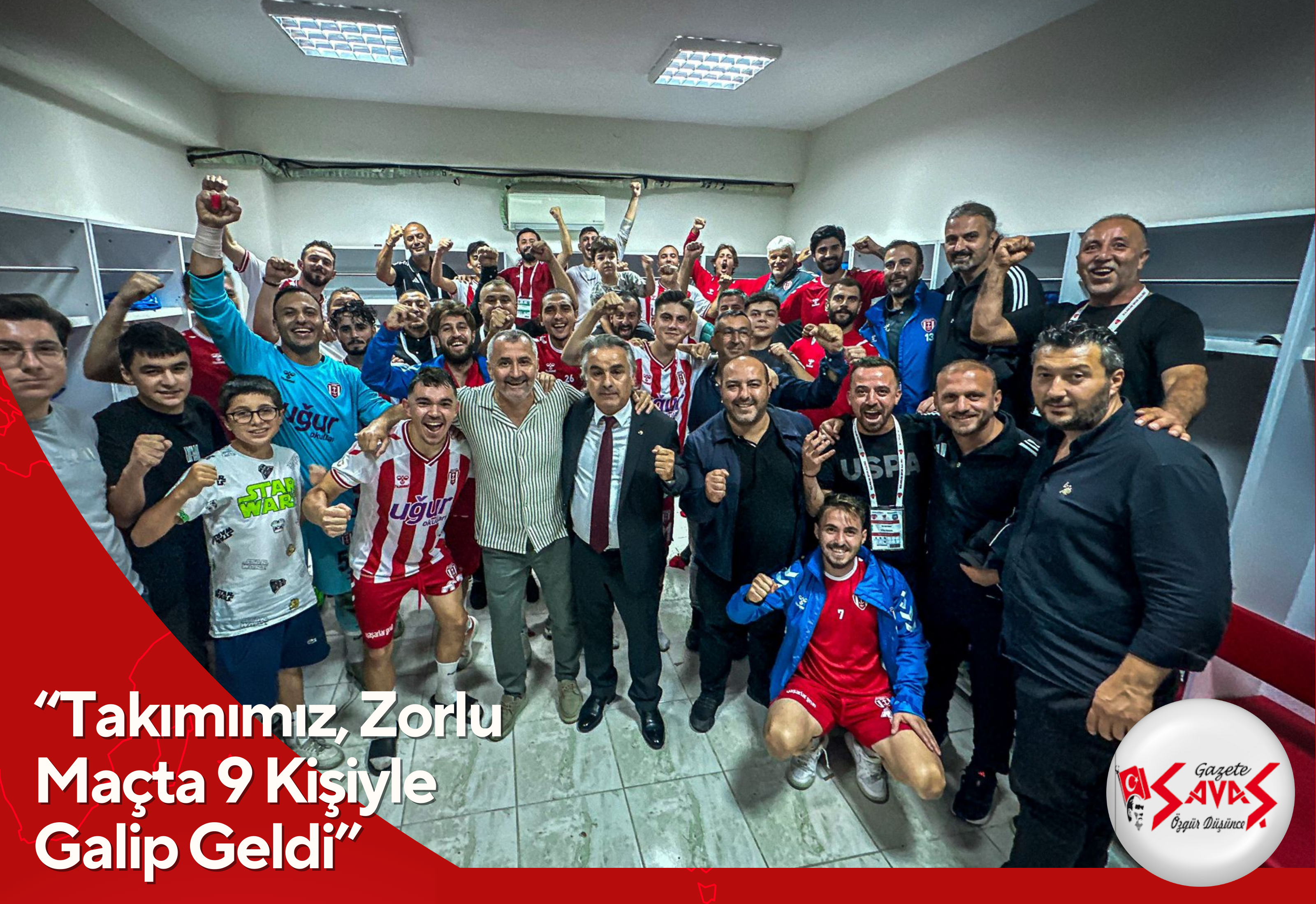 “Takımımız, Zorlu Maçta 9 Kişiyle Galip Geldi”