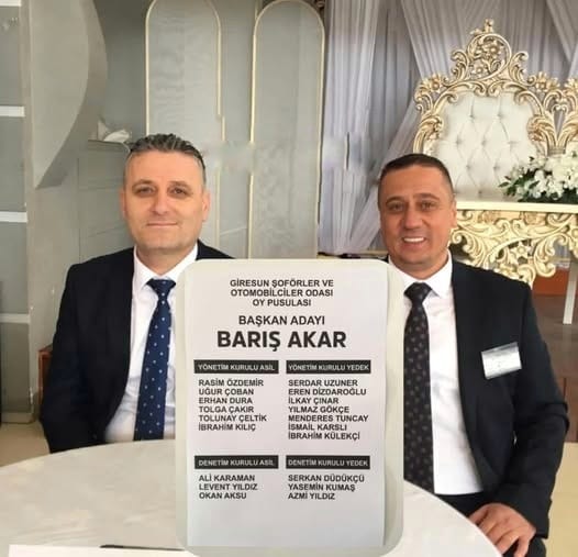 GİRESUN ŞOFÖRLER ODASINDA BARIŞ AKAR DÖNEMİ