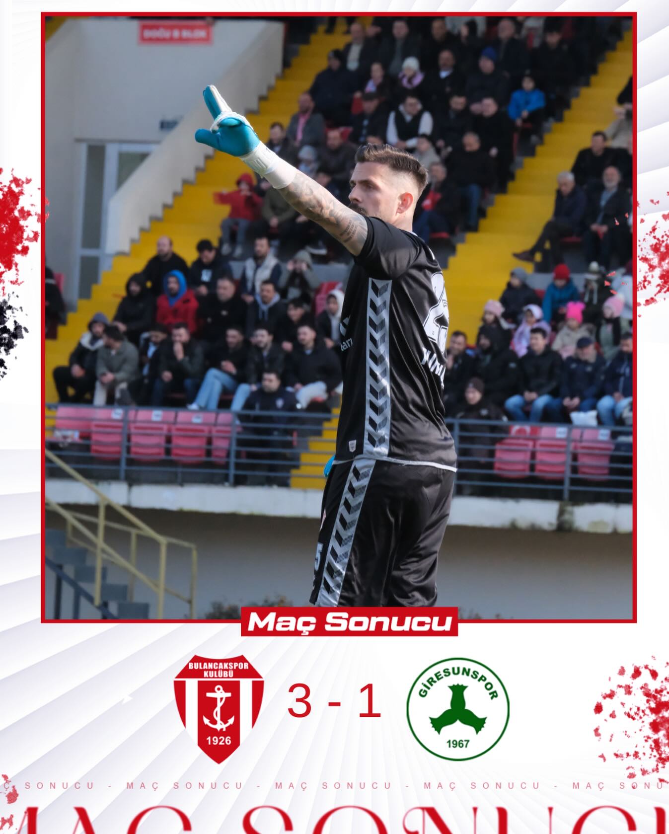 1926 BULANCAKSPOR EVİNDE GİRESUNSPOR’U MAĞLUP ETTİ