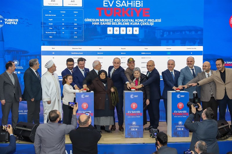 Giresun’da “Yüzyılın Konut Projesi” Heyecanı: 1676 Hak Sahibi Belirlendi