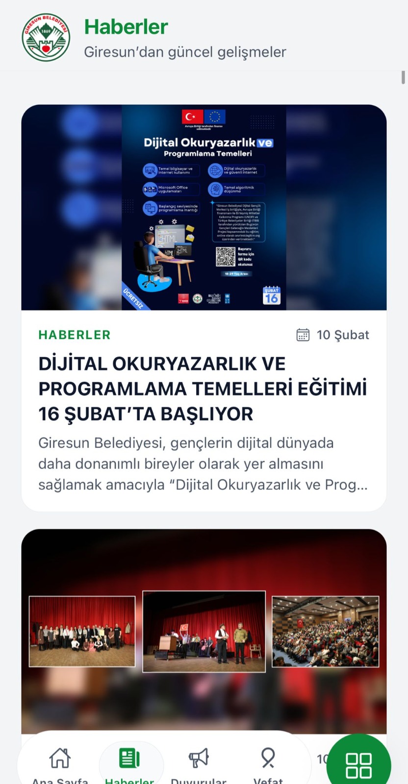 GİRESUN BELEDİYESİ MOBİL UYGULAMASI HİZMETE GİRDİ